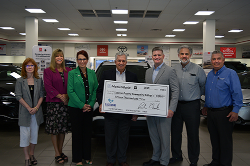 MotorWorld Donates $15,000 to Support LCCC Automotive Students