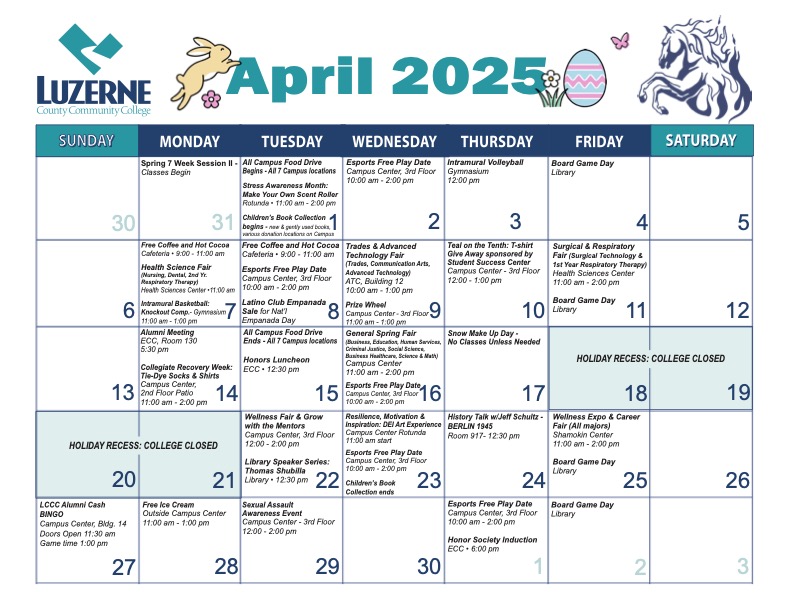 April 2025 Calendar