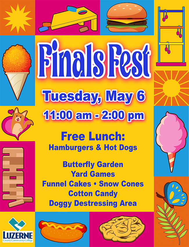 Finals Fest, Outside Campus Center (Rain location: 3rd Floor of Campus Center), 11:00 am - 2:00 pm