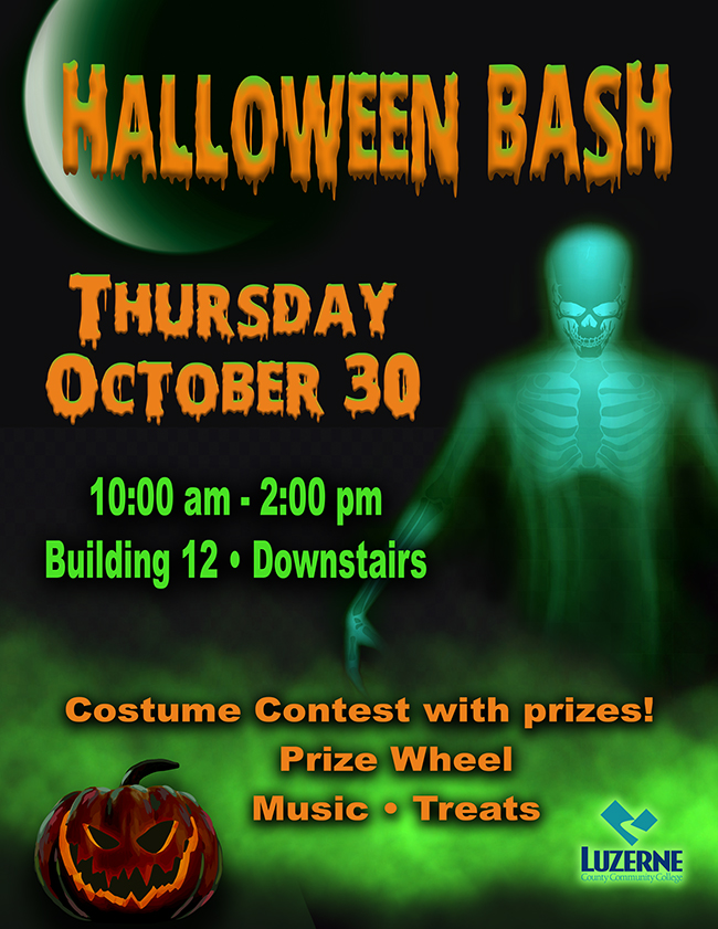 Halloween Bash, 10:00 am - 2:00 pm, Building 12, Downstairs