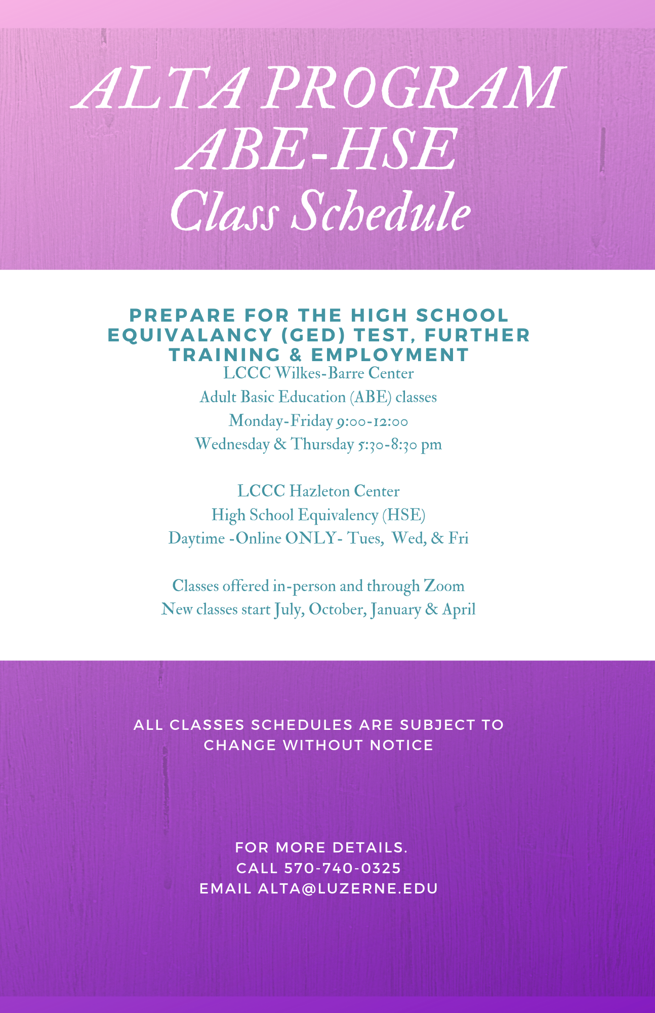 Preparing to take a High School Equivalency Test